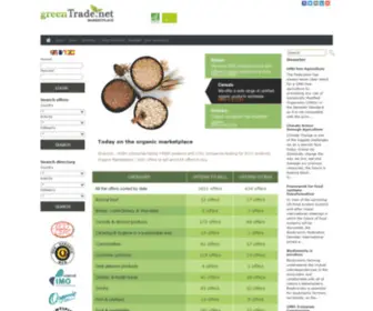 Greentrade.net(Organic products and raw materials marketplace) Screenshot