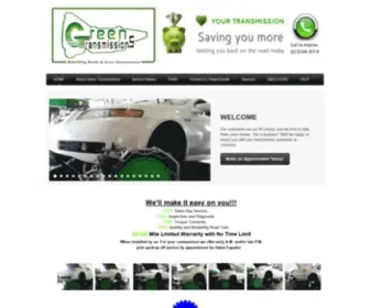 Greentransmissions.com(HONDA ACURA TRANSMISSIONS P0740) Screenshot