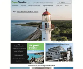 Greentraveller.co.uk(Green Traveller Publication about Green Travel) Screenshot