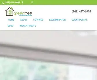 Greentreecleaningservices.com(Housecleaning in Orange County) Screenshot