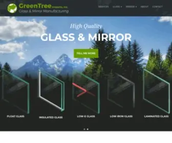 Greentreeimports.com(#1 Glass Manufacturer & Mirror Supplier Company) Screenshot