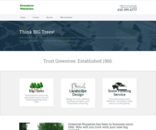 Greentreenurseriesallentown.com(Welcome) Screenshot