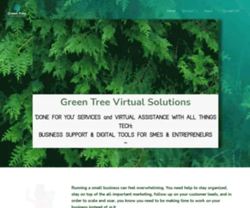 Greentreeva.com(Virtual Solutions from the Techie VA) Screenshot