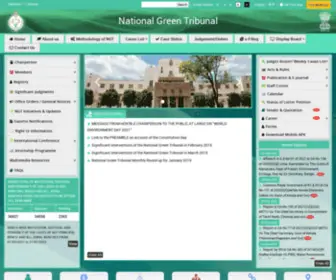 Greentribunal.gov.in(National Green Tribunal ngt) Screenshot