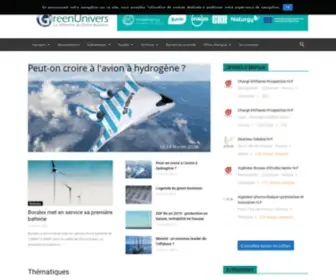 Greenunivers.com(L'actualité quotidienne des marchés de la transition énergétique) Screenshot