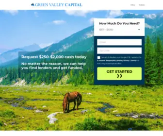 Greenvalleycapital.net(Quick & Easy online process for Cash Loans) Screenshot