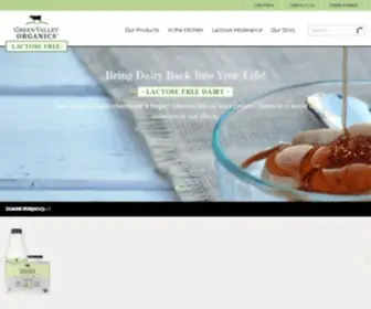 Greenvalleylactosefree.com(Green Valley Creamery) Screenshot