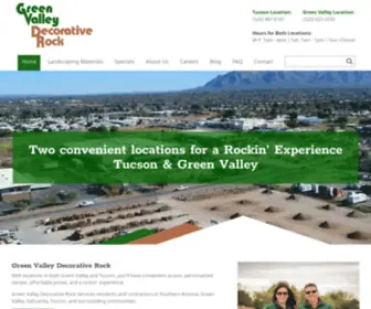 Greenvalleyrockaz.com(Landscaping Materials Tucson) Screenshot