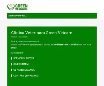 Greenvetcare.ro(Cabinet Veterinar Sector 3 București) Screenshot