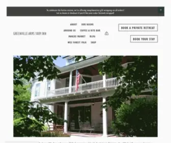 Greenvillearms.com(Greenville Arms 1889 Inn) Screenshot