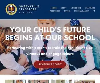 Greenvilleclassical.com(Greenville Classical Academy) Screenshot