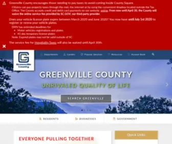 Greenvillecounty.org(County of Greenville) Screenshot