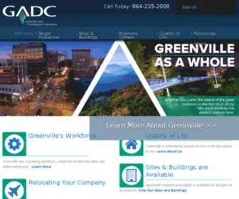 GreenvilleeconomiCDevelopment.com(Dedicated to the growth and prosperity of Greenville County) Screenshot