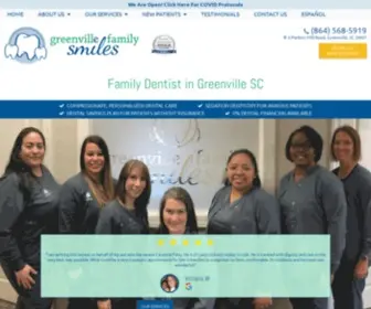 Greenvillefamilysmiles.com(Dentist in Greenville) Screenshot