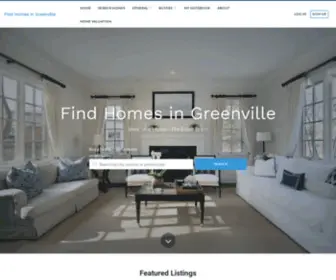 Greenvillehomelistings.com(Find Homes in Greenville) Screenshot