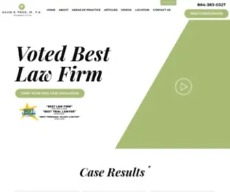 Greenvillelegal.com(Greenville Personal Injury Lawyer) Screenshot