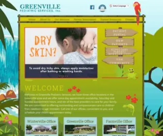 Greenvillepedsnc.com(Greenville Pediatric Services) Screenshot