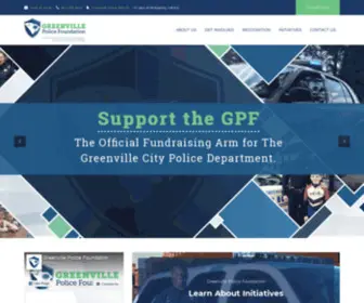 Greenvillepolicefoundation.org(A Community in Blue) Screenshot