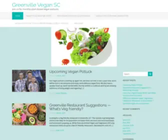 Greenvillevegan.com(Join us for monthly plant) Screenshot