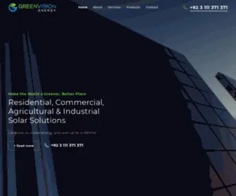 Greenvisionenergy.pk(Residential, Commercial, Agricultural & Industrial Solar Solutions) Screenshot