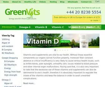 Greenvits.eu(Quality High strength Vitamins & Diet Supplements) Screenshot