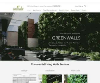 Greenwalls.com(The Original Living Wall Brand) Screenshot