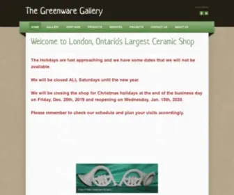 Greenwaregallery.ca(The Greeware Gallery) Screenshot