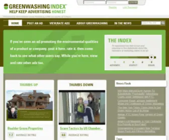 Greenwashingindex.com(Greenwashing Index) Screenshot