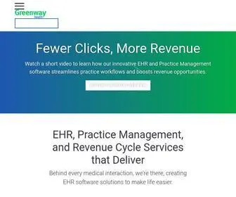 Greenwayhealth.com(EHR Software) Screenshot