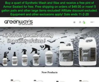 Greenwayscarcare.com(Greenway's Car Care Products) Screenshot