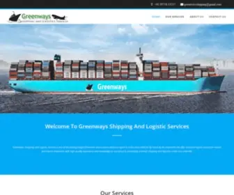 Greenwaysshipping.com(Greenways Shipping and Logistic Services) Screenshot