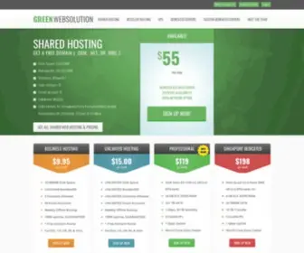 Greenwebsolution.com(Affordable Web Hosting) Screenshot
