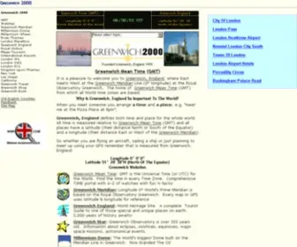 Greenwich2000.com(Home of Greenwich Mean Time (GMT)) Screenshot