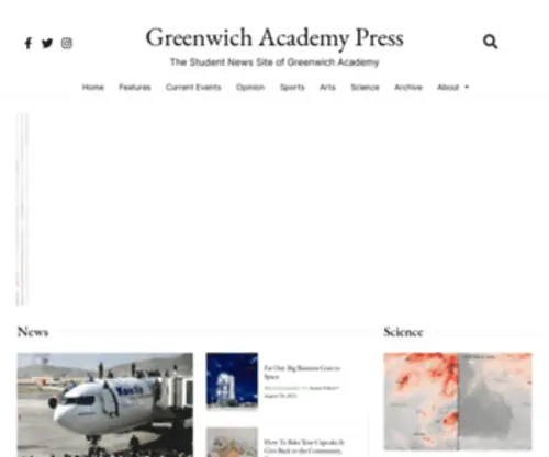 Greenwichacademypress.com(The Student News Site of Greenwich Academy) Screenshot