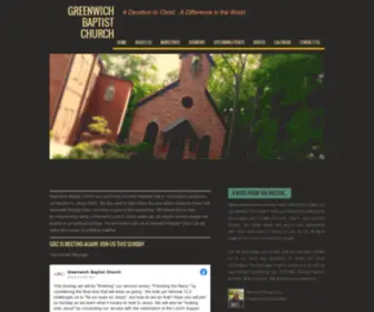 Greenwichbaptist.org(Greenwich Baptist Church A Devotion to Christ...A Difference in the World) Screenshot