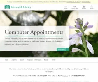 Greenwichlibrary.org(Greenwich Library) Screenshot