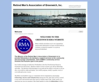 Greenwichrma.org(Retired Men's Association of Greenwich) Screenshot