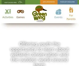 Greenwing.org(Ducks Unlimited Greenwing) Screenshot