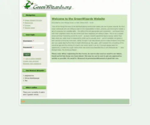 Greenwizards.org(Greenwizards) Screenshot