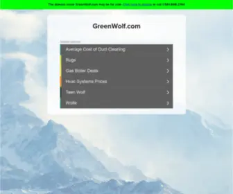 Greenwolf.com(Greenwolf) Screenshot