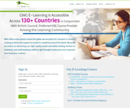 Greenworld-Elearning.com(E-Learning) Screenshot