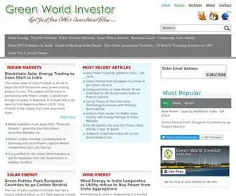 Greenworldinvestor.com(Green,Solar,India and Investing) Screenshot