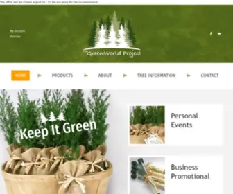 Greenworldproject.net(Tree Seedlings) Screenshot