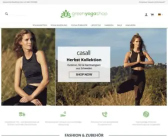 Greenyogashop.com(Yoga, Meditation und Lifestyle) Screenshot