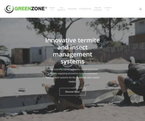 Greenzonebarrier.com(Innovative termite and insect management systemsGreen Zone Pty Ltd) Screenshot