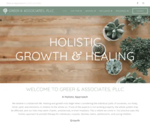 Greergrowthandhealing.com(Individual, Couples, & Family Counseling) Screenshot