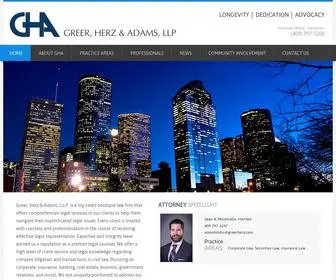 Greerherz.com(Galveston Law Firm) Screenshot