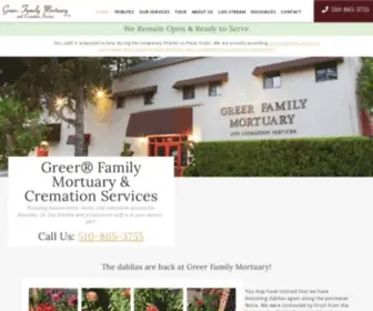 Greermortuary.com(Greer Family Mortuary & Cremation Services . Our compassionate staff) Screenshot