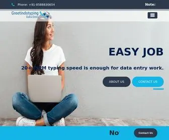 Greetindotyping.com(Data Entry Company) Screenshot