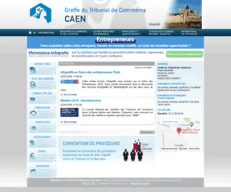 Greffe-TC-Caen.fr(Greffe du Tribunal de Commerce de Caen) Screenshot